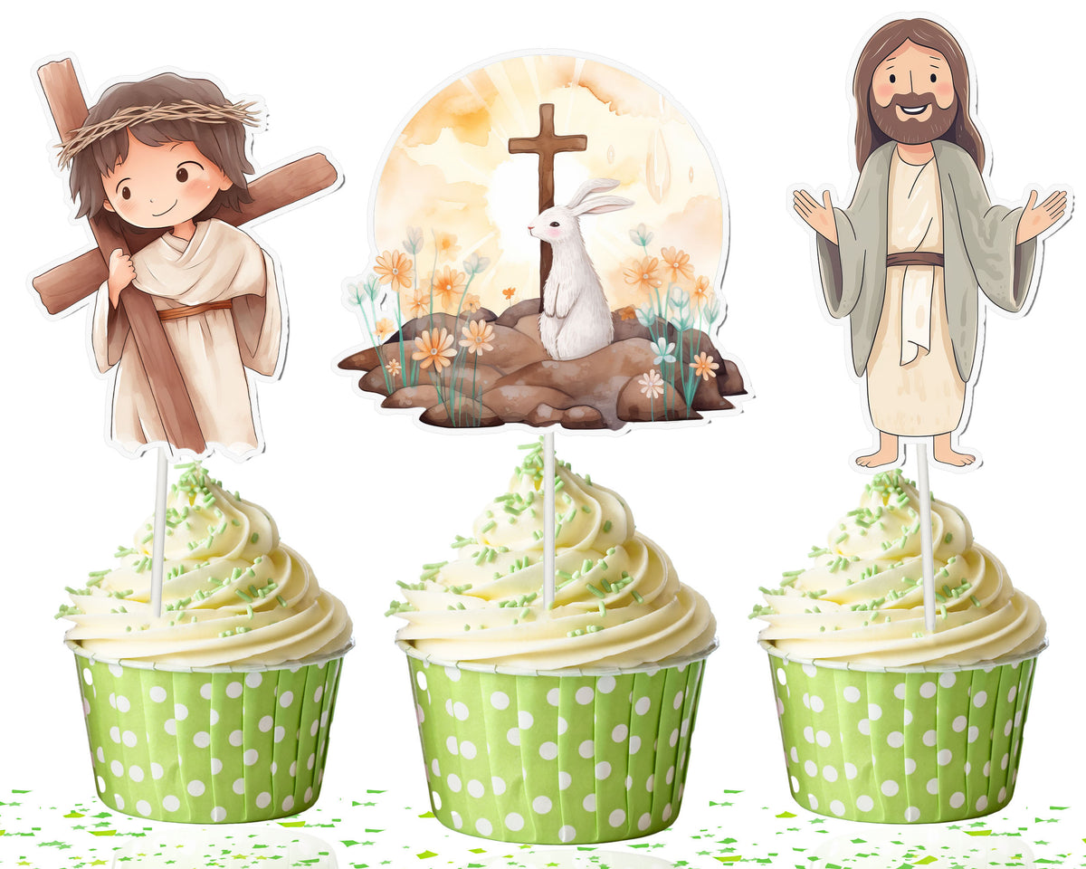 Jesus Cupcake Toppers