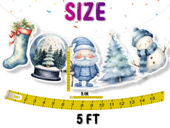 Winter Wonderland 5 Pcs Banner - Festive Holiday Decor