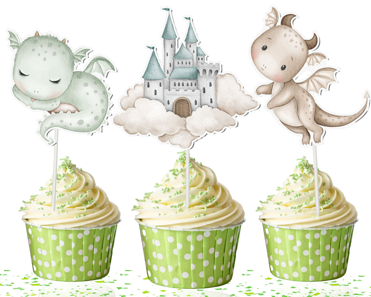 Dragon Cupcake Toppers