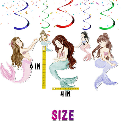 Mermaid Streamers 10 pcs - Magical Party Decorations