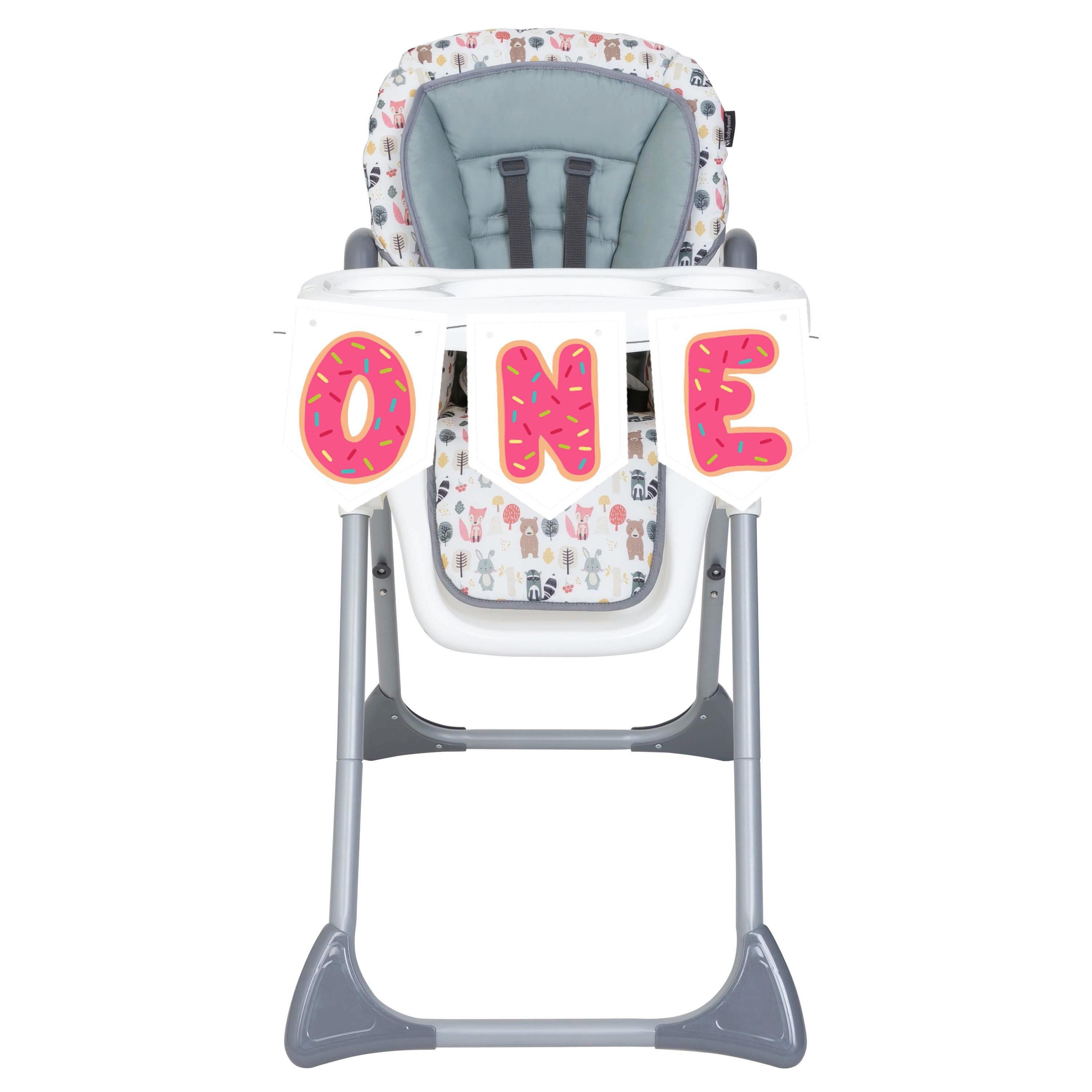 Donut One Banner For High chair | Donut Sprinkles Theme One Banner- First Birthday Party Supplies . First Birthday Decorations For Girls