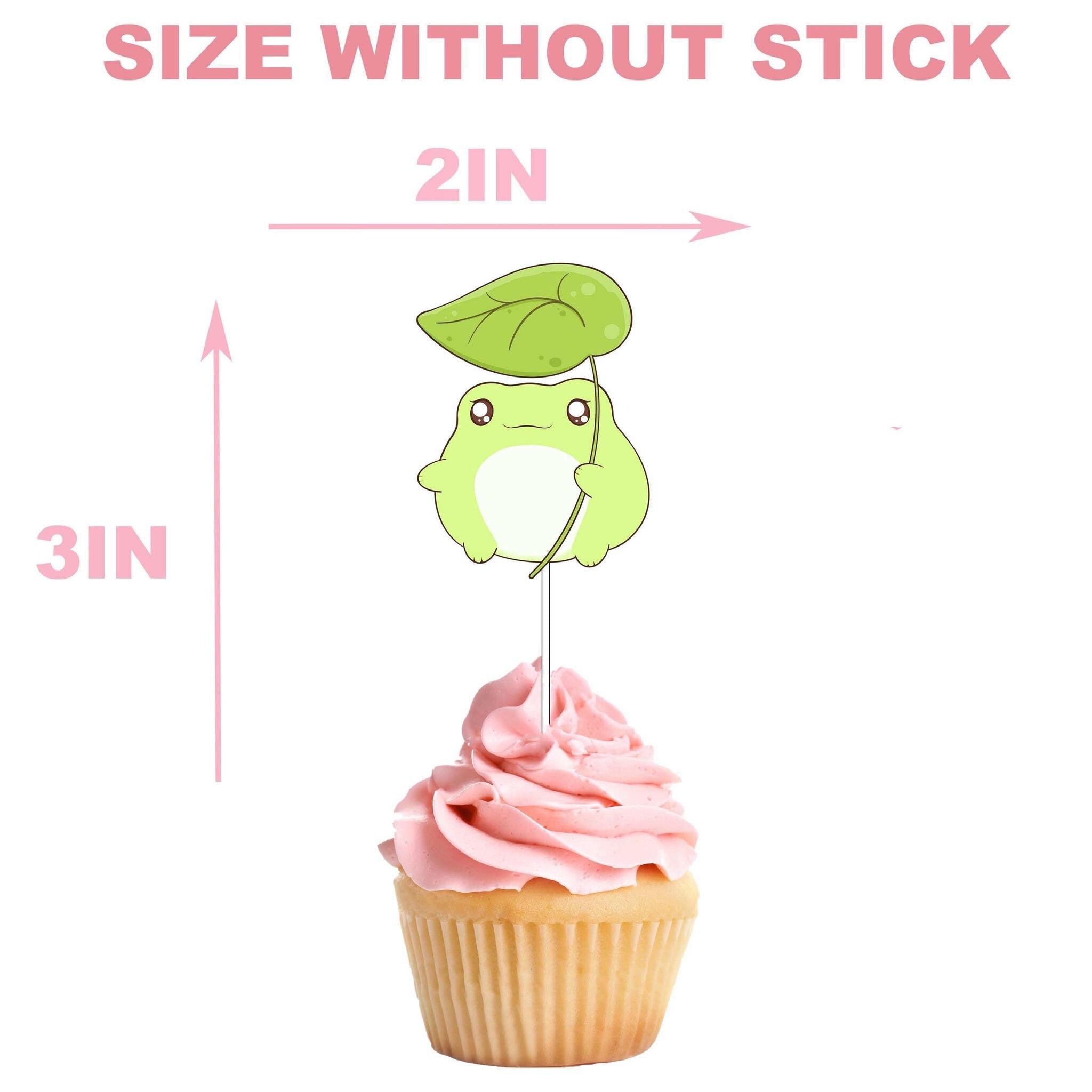 Kawaii Frog Cupcake Toppers - Hop into Adorable Dessert Decorations!