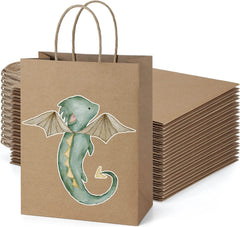 6 Pcs Dragons Party Favor Bags | Dragon Animals Birthday Party Supplies | Animals Birthday Decorations Favors