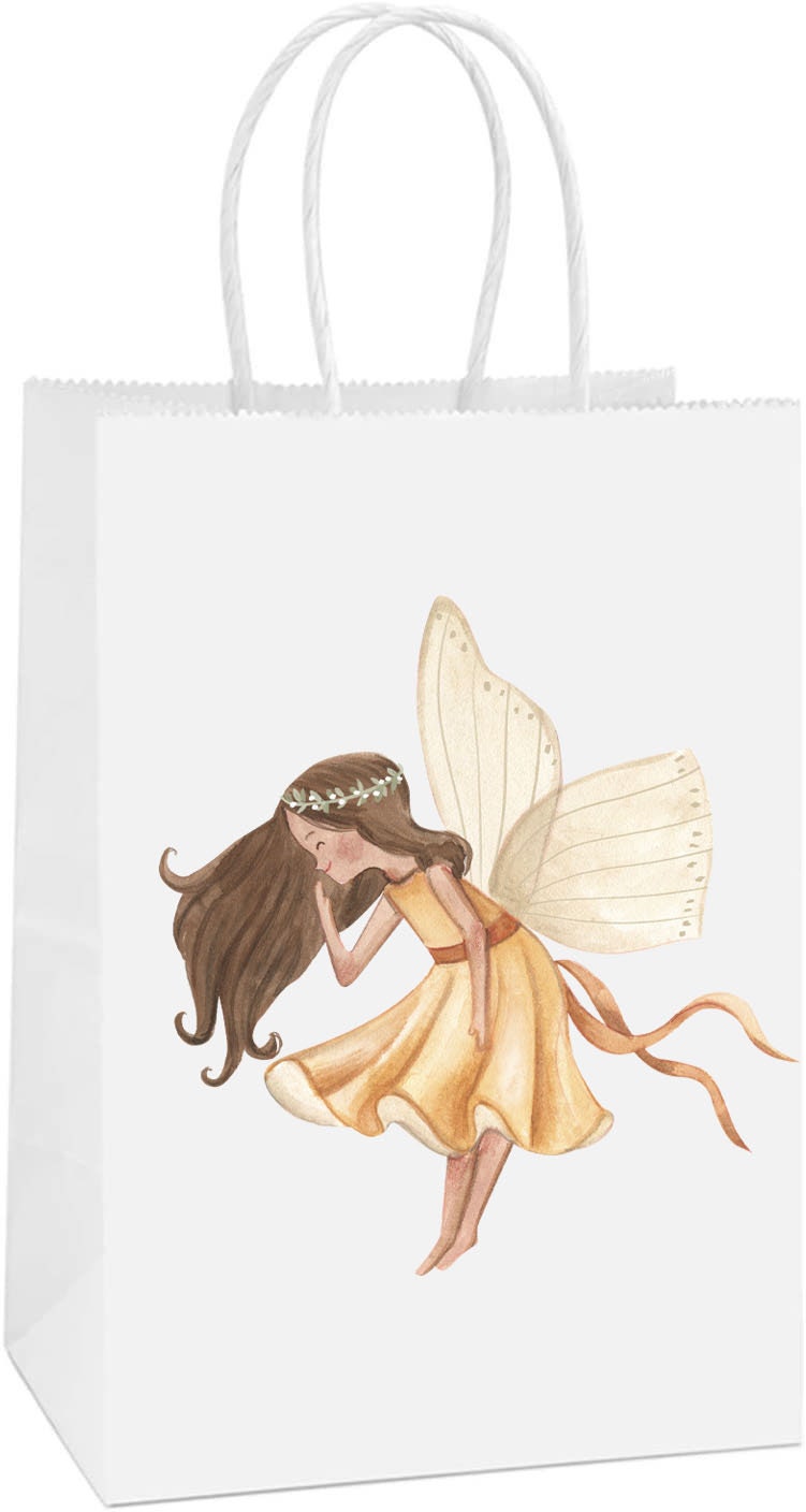 6 Pcs Fairy Party Favor Bags Stickers | Garden Fairies Birthday Party Supplies | Boho Fairy Birthday Decorations Favors