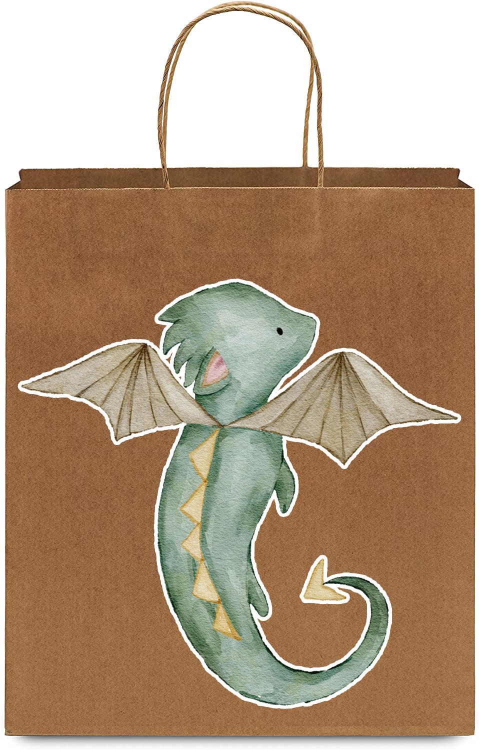 6 Pcs Dragons Party Favor Bags | Dragon Animals Birthday Party Supplies | Animals Birthday Decorations Favors