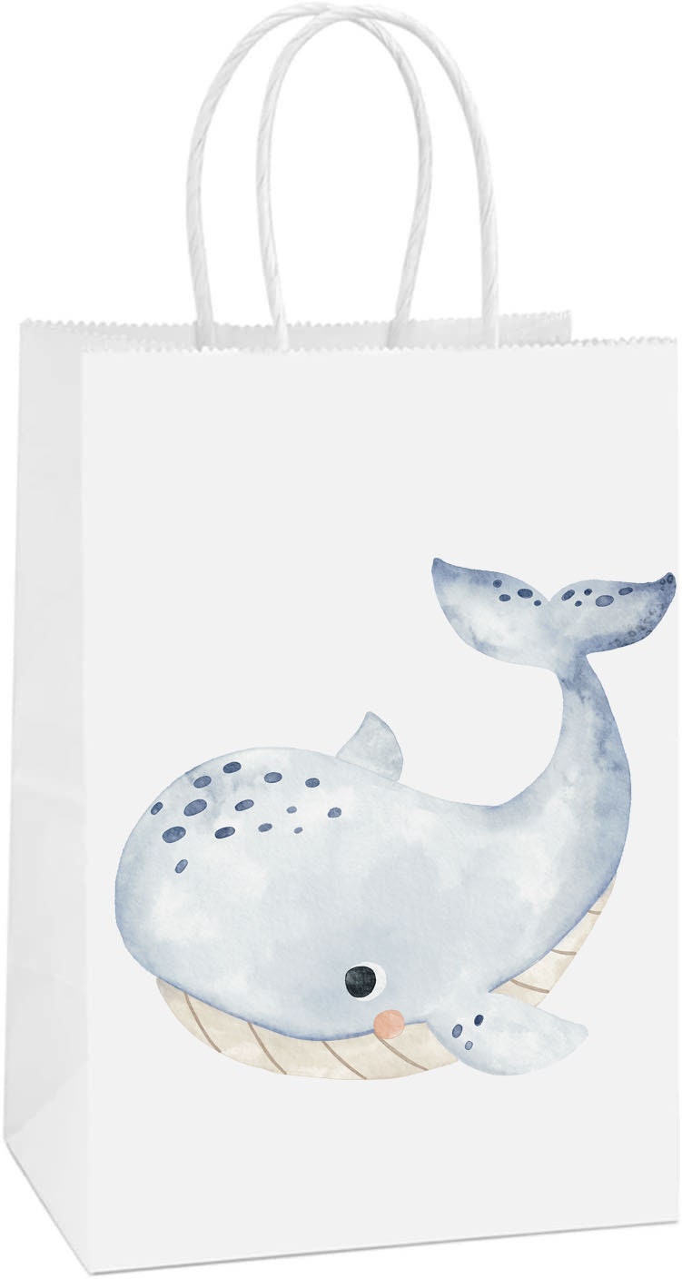 6 Pcs Underwater Party Favor Bags | Under The Sea Birthday Party Supplies | Ocean Animals Birthday Decorations Favors