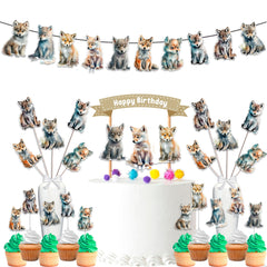 Wildly Cute Wolf Themed Party Decor Set