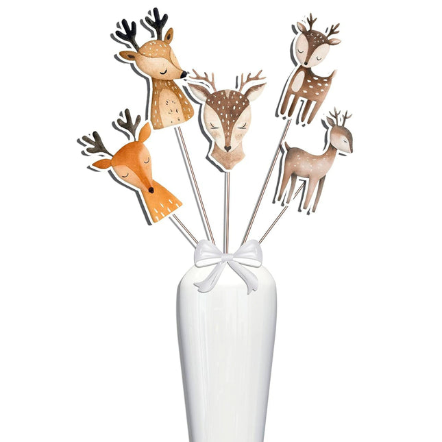 Set of 5 Deer Woodland Centerpieces – Perfect for Baby Showers and Birthday Parties