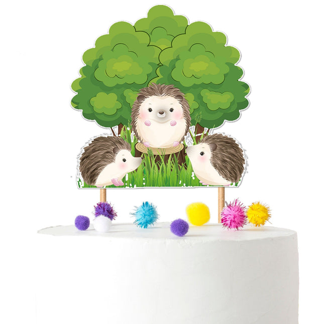 Charming Hedgehog Cake Topper – Perfect for Baby Showers and Birthday Parties