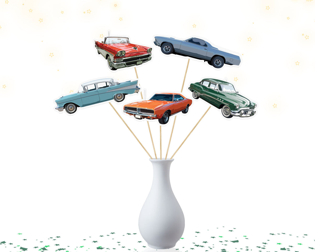 Classic Vintage Car Centerpiece Collection