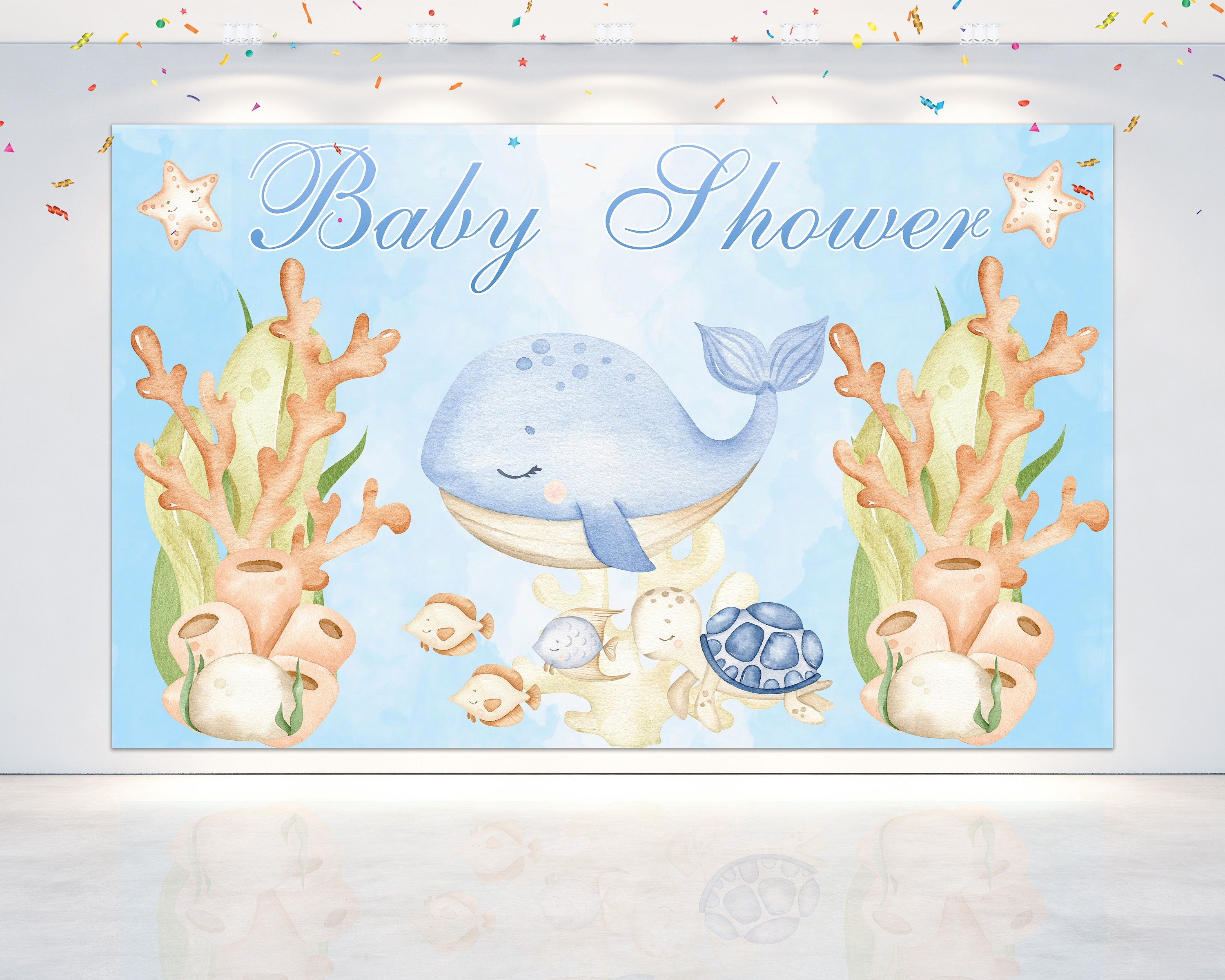 Under the Sea Baby Shower Backdrop