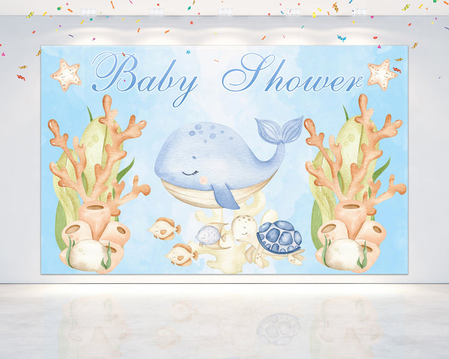 Under the Sea Baby Shower Backdrop