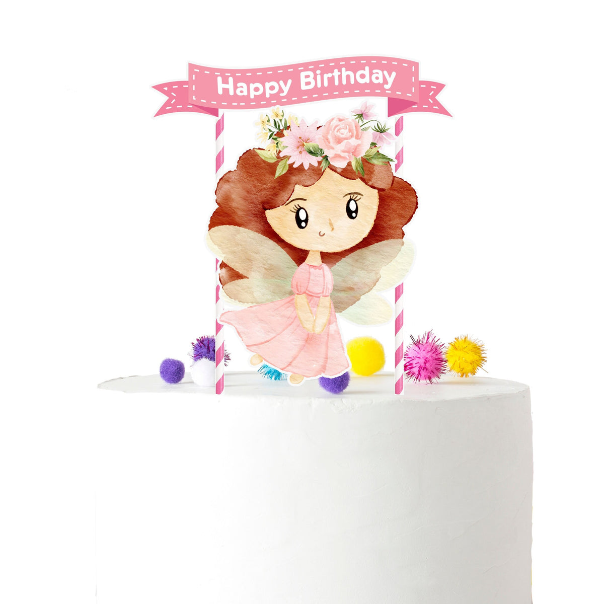 Fairy Whispers - Enchanting Fairy Cake Topper for Magical Birthdays