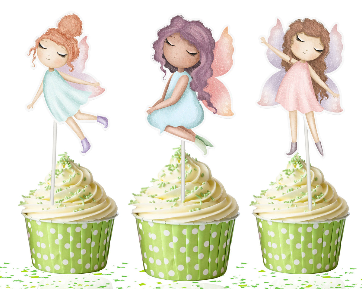 Magical Fairy Cupcake Toppers - Whimsical Decor for Enchanted Parties