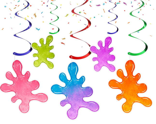 Vibrant Slime Swirls Decoration Set