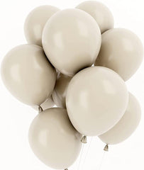 Creamy Dream Balloon Set with Moon and Rabbit - Delicate Decor for Baby Showers & Birthday Celebrations