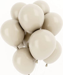 Sophisticated Pastel Cream Balloon Set for Birthday Party - Neutral Tones Decor