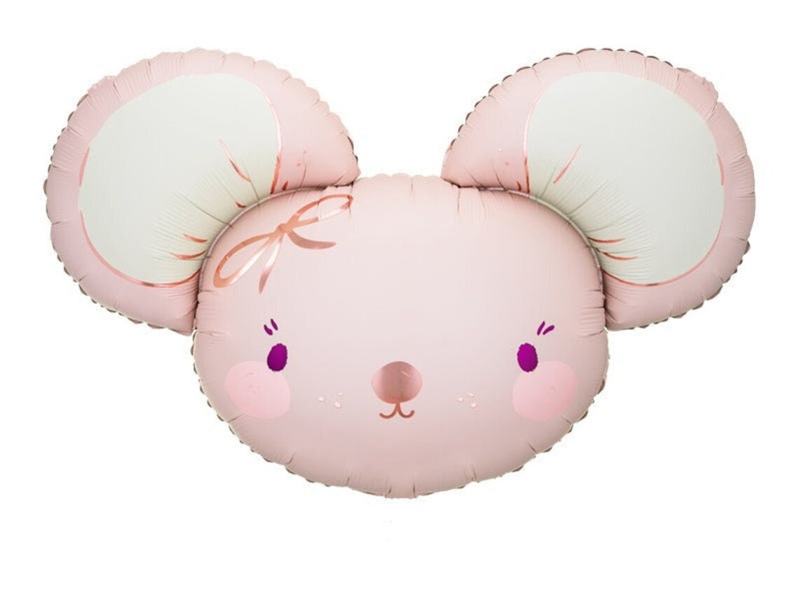 Enchanting Mouse Balloon - Giant Pastel Balloon for Birthdays and Baby Showers