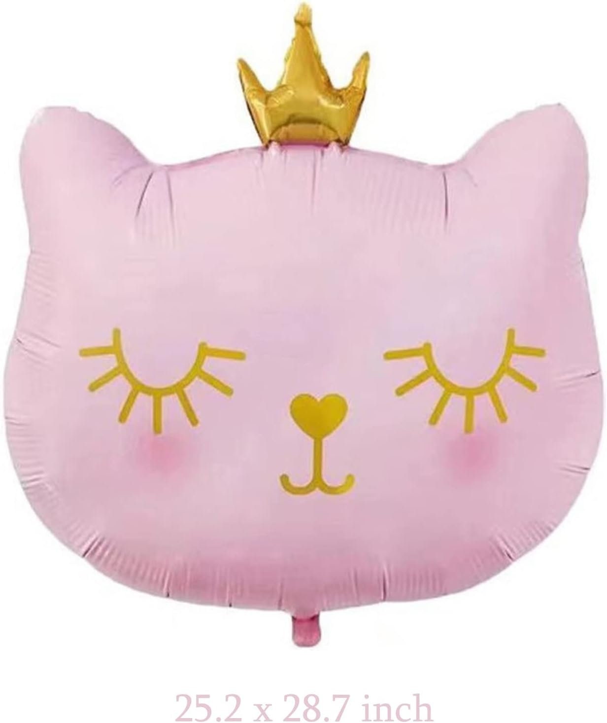 Princess Cat & Pink Gold Balloon Set | Charming Party Decor for Birthdays