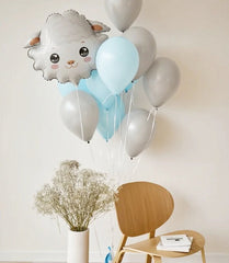 Bubbly Sheep Balloon Set - Soft Pastel Party Decor for Birthdays and Baby Showers