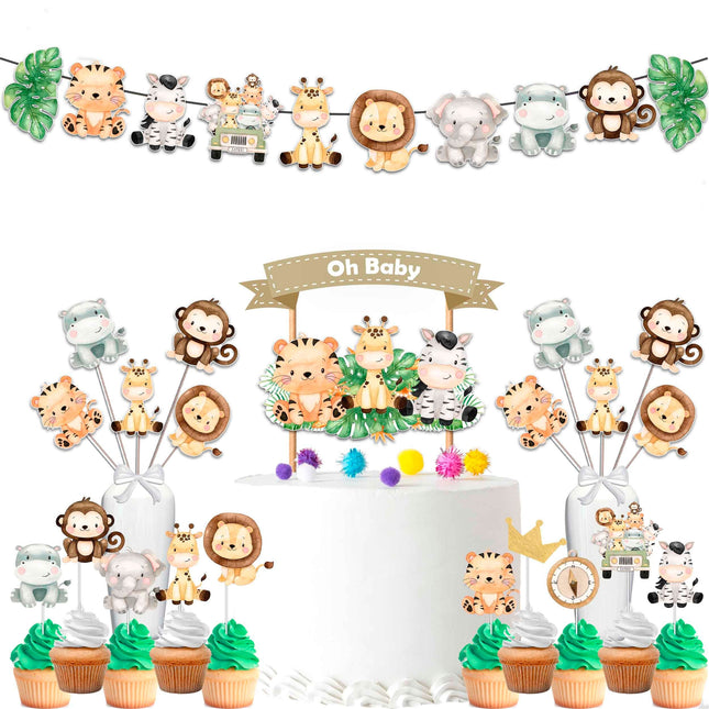 Wild Jungle Safari Party Decor Set