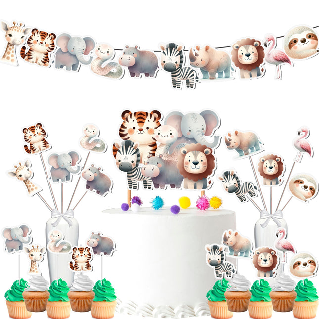 Wild Jungle Party Decor Set