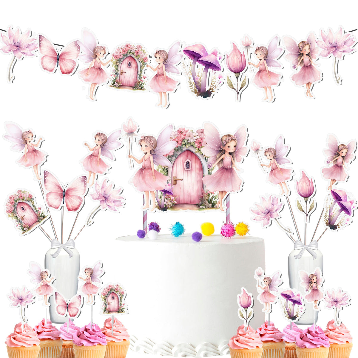 Enchanted Fairy Party Decor Set 