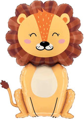 Jungle Safari Balloon Set with Lion and Giraffe for Kids Birthday Parties, Animal-Themed Celebrations