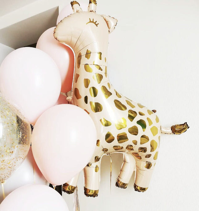 Adorable Pink Giraffe Balloon Set for Baby Showers and Birthday Parties