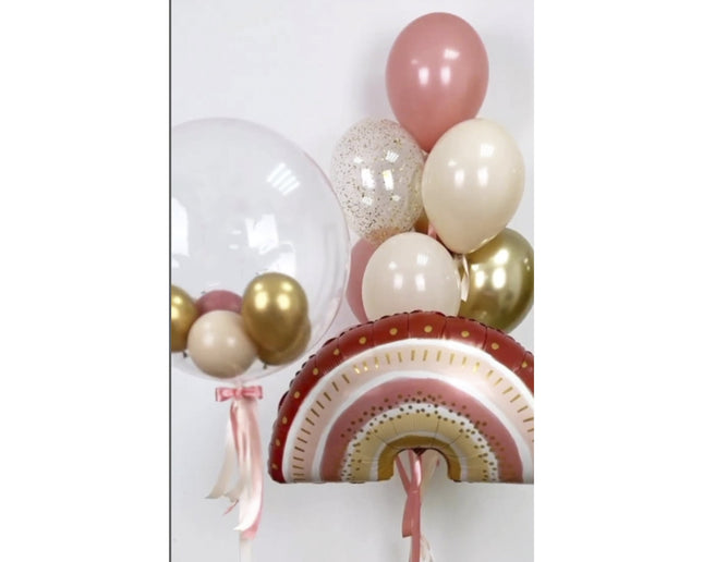 Boho Rainbow Balloon Set - Colorful & Earthy Tones for Baby Showers and Birthdays - Stylish and Unique Party Decor