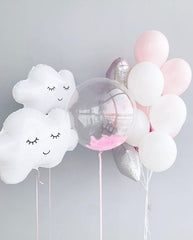 Dreamy Cloud and Pink Balloon Set - Perfect for Baby Showers, Birthdays, and Gender Reveals