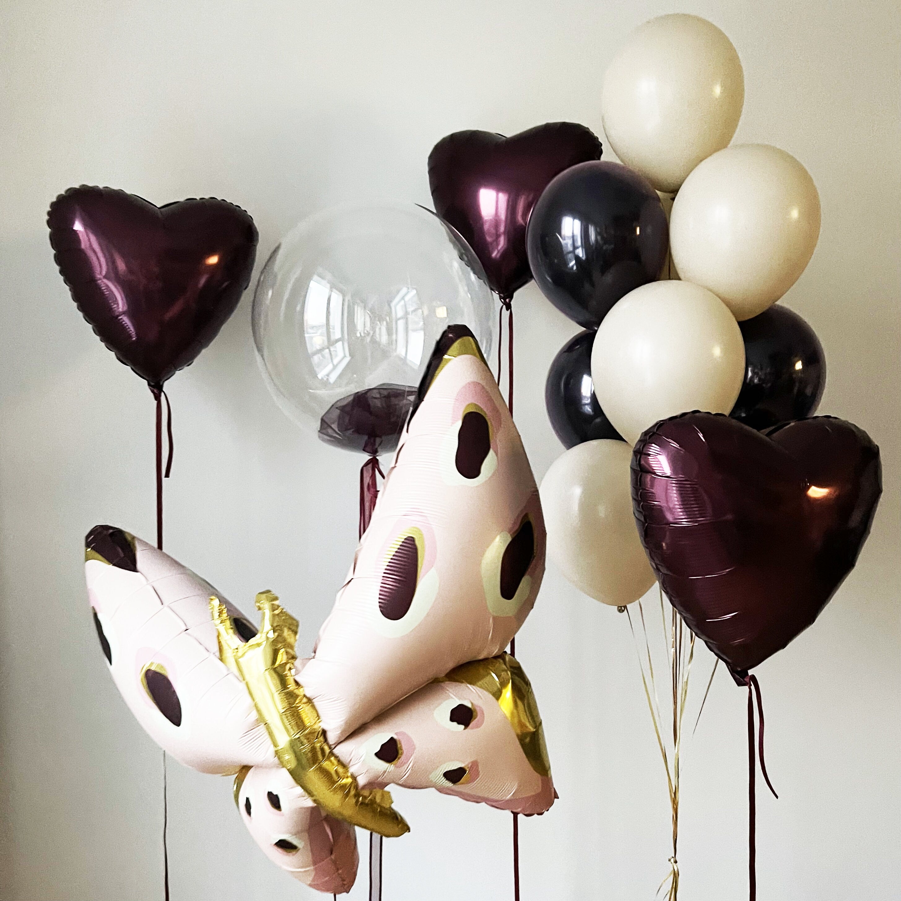 Butterfly & Heart Balloon Set  | Enchanting Decor for Parties and Celebrations