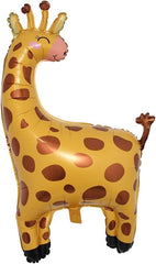 Jungle Safari Balloon Set with Lion and Giraffe for Kids Birthday Parties, Animal-Themed Celebrations