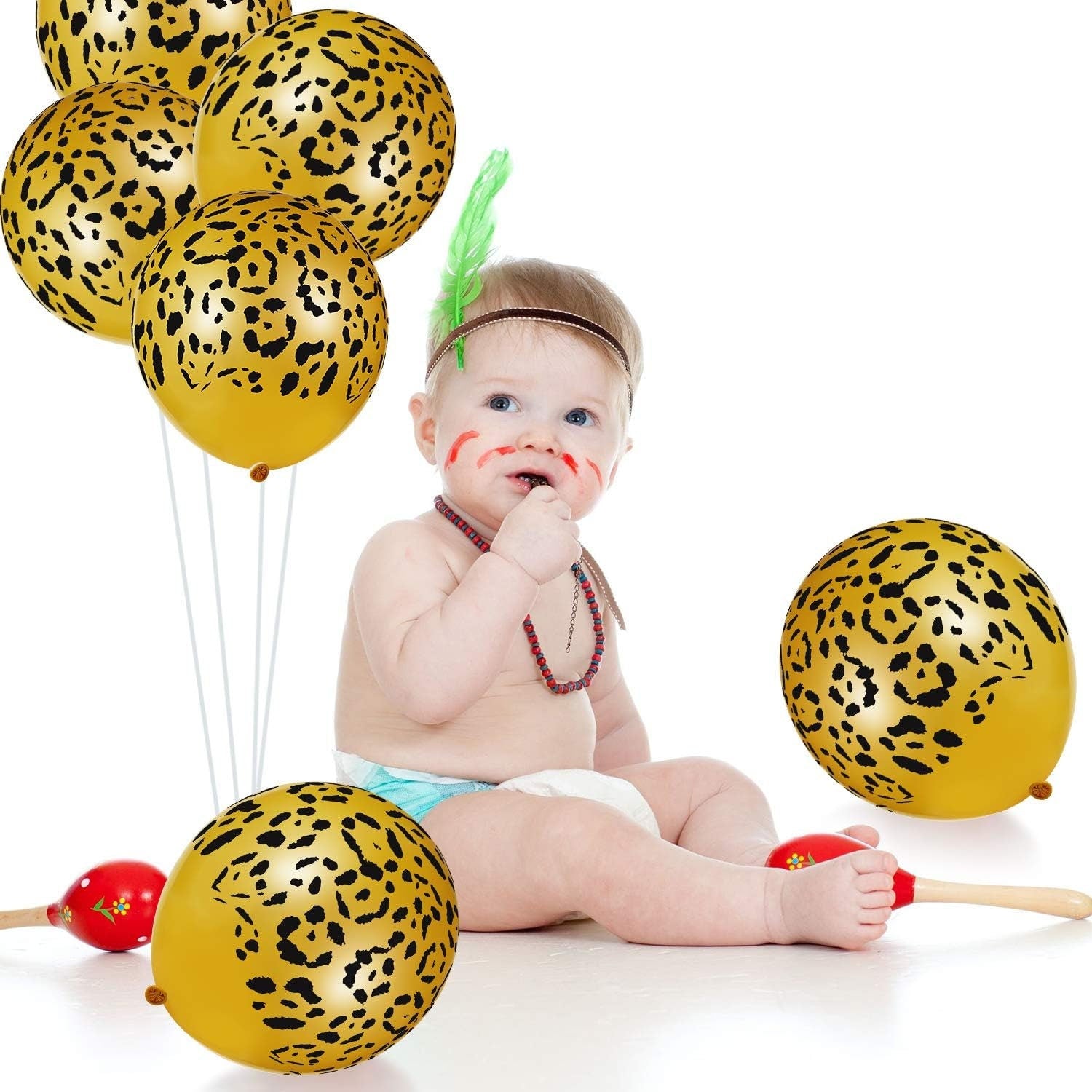 Joyful Lion Balloon Set - Perfect for Safari Parties and Kids' Birthday Celebrations