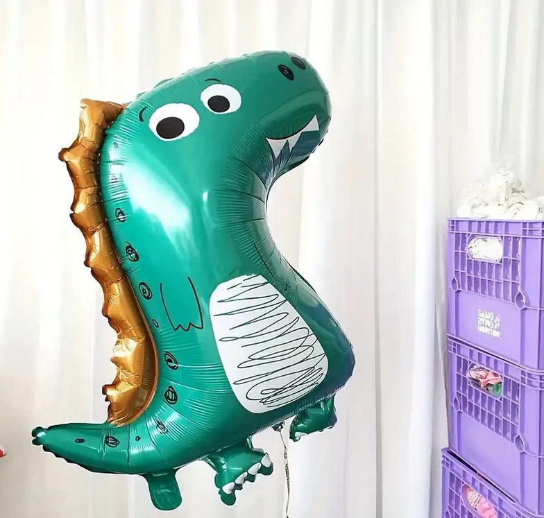 Giant Dinosaur Foil Balloon - Fun T-Rex Balloon for Kids Parties, Jurassic Decor