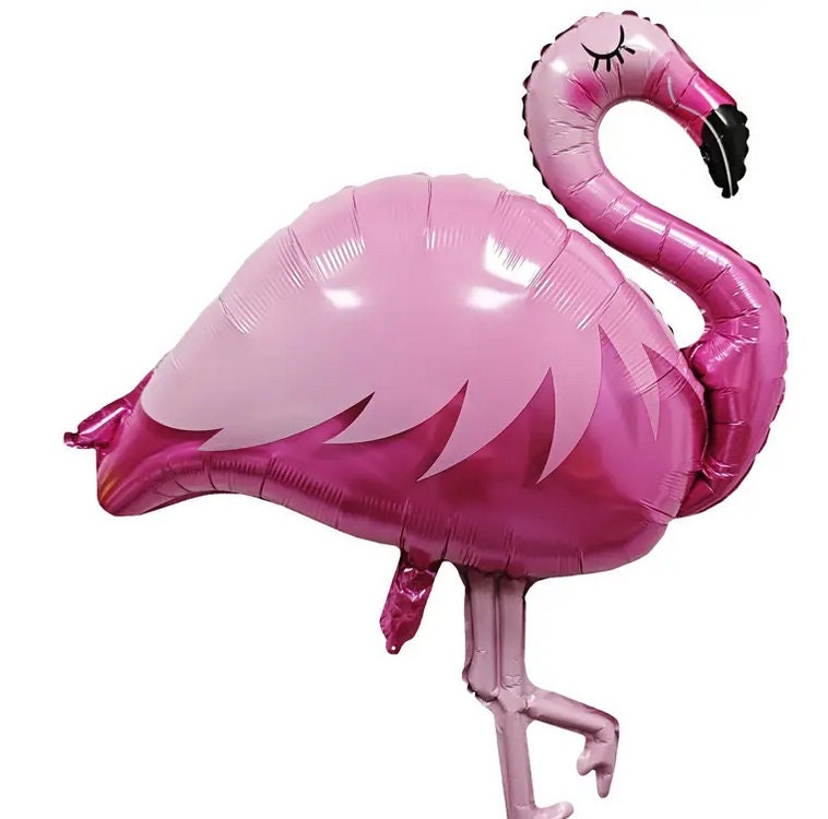 Giant Pink Flamingo Foil Balloon - Tropical Party Decor, Photo Booth Prop, Birthday and Pool Party Supplies