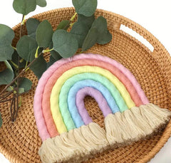 Bohemian Colorful Rainbow and Tassel Garland, Kids' Room and Party Decor