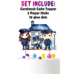 Police Officer Cake Topper