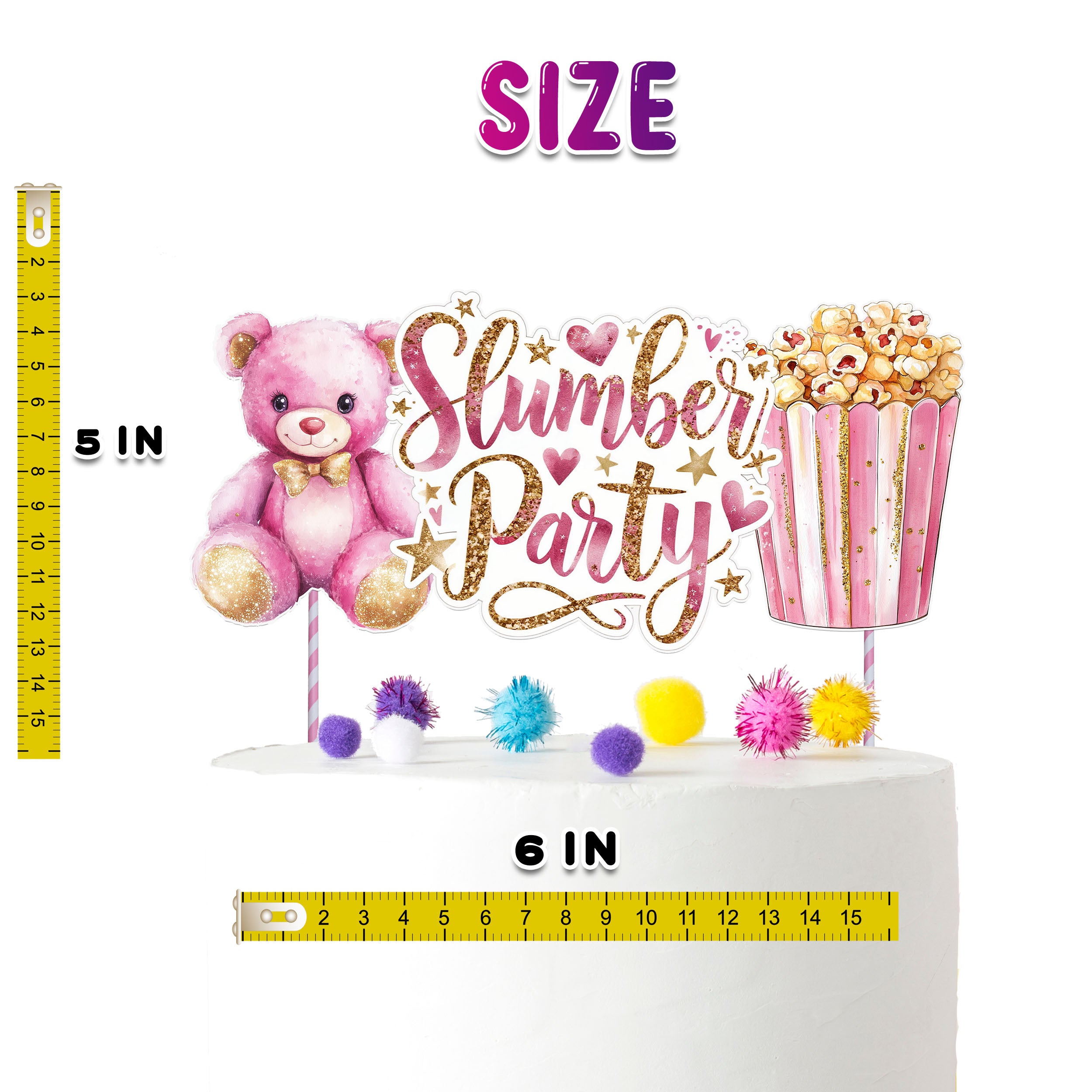 Slumber Party Cake Topper